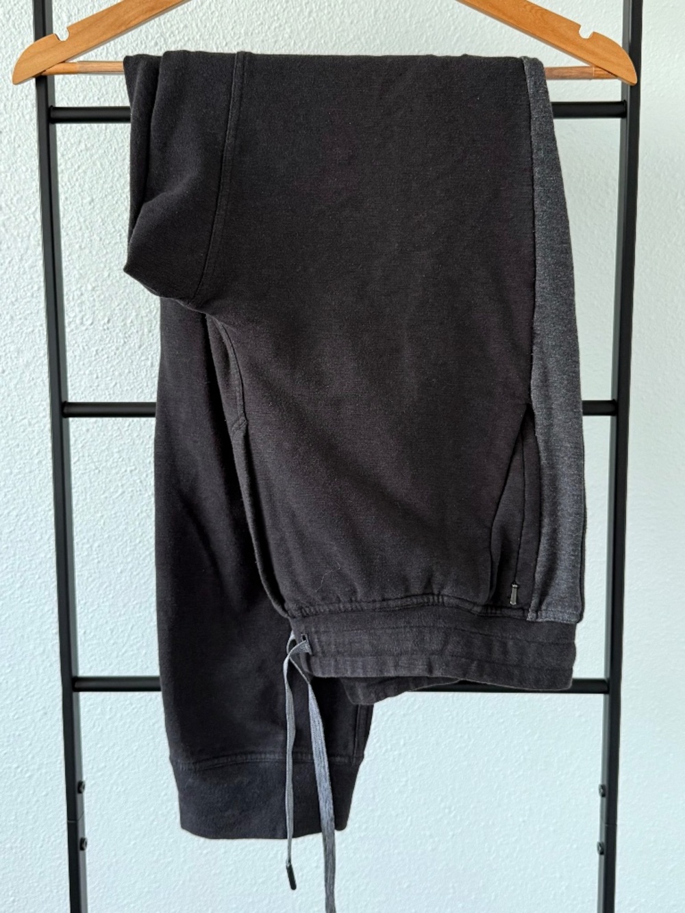 lululemon French Terry Jogger - Black/Dark Charcoal Two-Tone